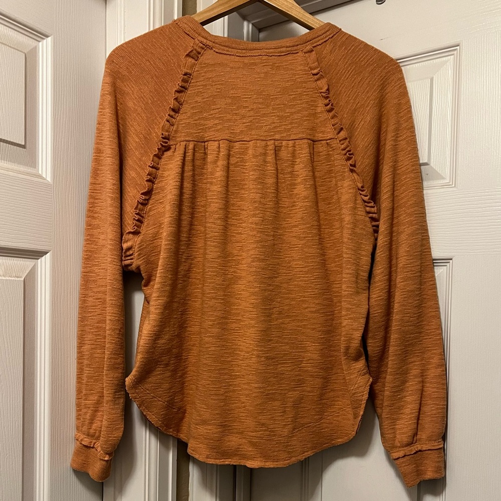 ANTHRO Pilcro ruffled sweater - Picture 3 of 7